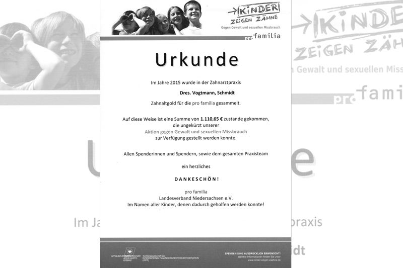 Ihre Wohlfühlpraxis“
Praxisgemeinschaft Dr. Roswitha Vogtmann, ZÄ