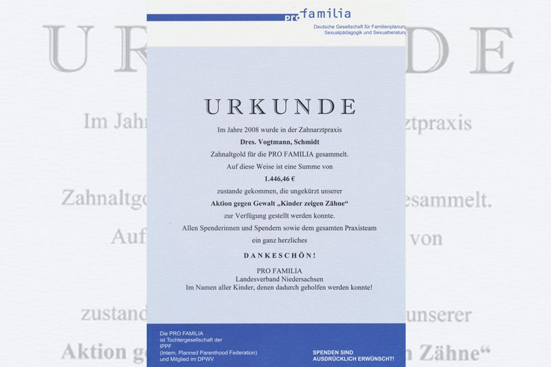 Ihre Wohlfühlpraxis“
Praxisgemeinschaft Dr. Roswitha Vogtmann, ZÄ