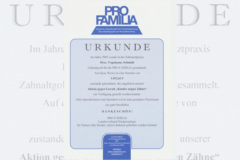 Ihre Wohlfühlpraxis“
Praxisgemeinschaft Dr. Roswitha Vogtmann, ZÄ