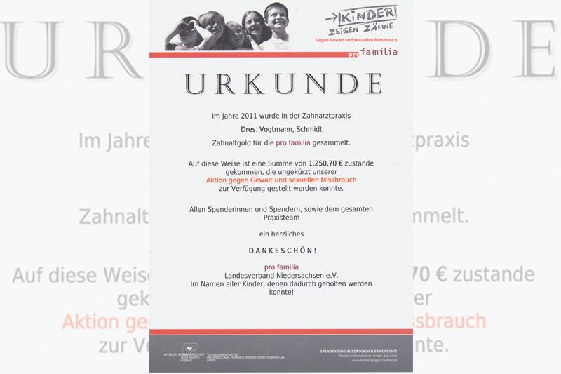 Ihre Wohlfühlpraxis“
Praxisgemeinschaft Dr. Roswitha Vogtmann, ZÄ